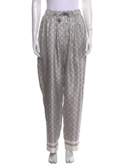 Pre-owned Louis Vuitton 2025 Wide Leg Pants In Gray