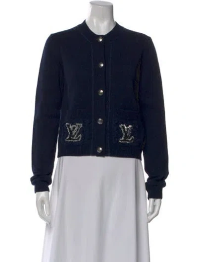 Pre-owned Louis Vuitton 2025 Wool Sweater In Black