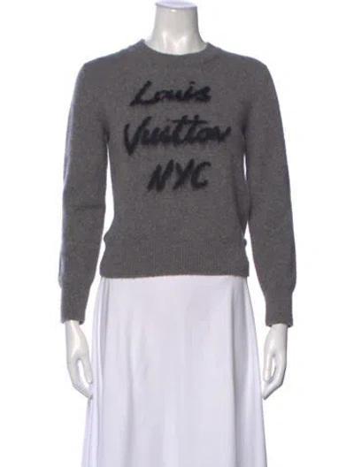 Pre-owned Louis Vuitton 2025 Wool Sweater In Grey