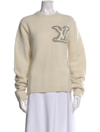 Pre-owned Louis Vuitton 2025 Wool Sweater In Neutral