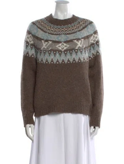 Pre-owned Louis Vuitton 2026 Alpaca Sweater W/ Tags In Brown