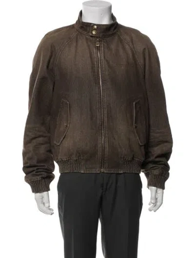 Pre-owned Louis Vuitton 2026 Bomber Jacket In Brown
