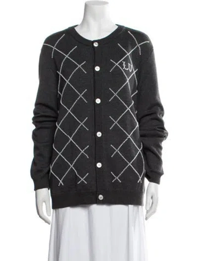 Pre-owned Louis Vuitton 2026 Merino Wool Sweater In Grey