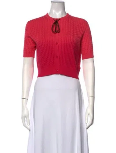 Pre-owned Louis Vuitton 2026 Silk Top In Red
