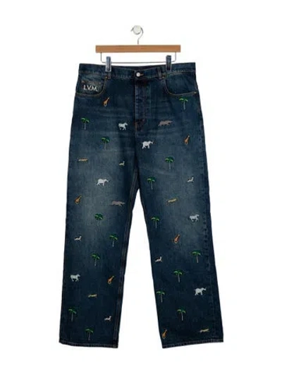 Pre-owned Louis Vuitton 2026 Straight-leg Jeans W/ Tags In Blue