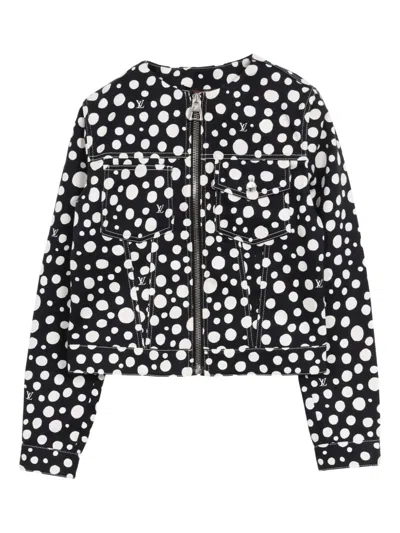Pre-owned Louis Vuitton 20s Dot Infinity Jacket In Black