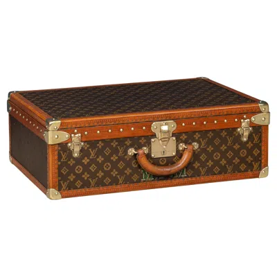 Pre-owned Louis Vuitton 20th Century  Suitcase In Monogram Canvas, France In Brown