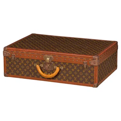 Pre-owned Louis Vuitton 20th Century  Suitcase In Monogram Canvas, France C.1970 In Brown