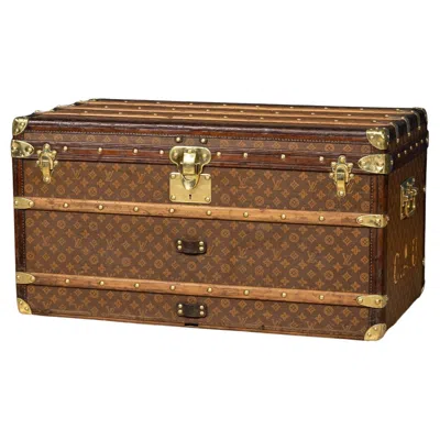 Pre-owned Louis Vuitton 20th Century  Trunk In Monogram Canvas, France, C.1900 In Brown