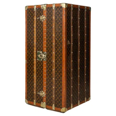 Pre-owned Louis Vuitton 20th Century  Wardrobe Trunk In Monogram Canvas, France C.1930 In Brown