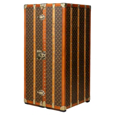 Pre-owned Louis Vuitton 20th Century  Wardrobe Trunk In Monogram Canvas, France C.1930 In Brown
