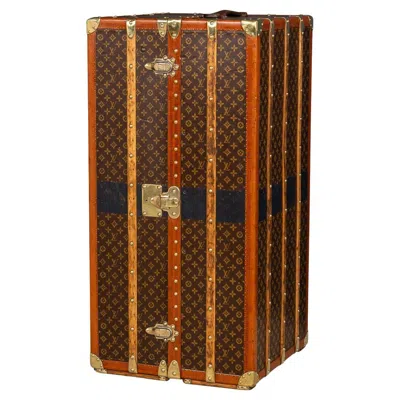 Pre-owned Louis Vuitton 20th Century  Wardrobe Trunk In Monogram Canvas, France C.1930 In Brown