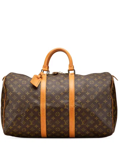 Pre-owned Louis Vuitton 20th Century Monogram Keepall 50 Travel Bag
