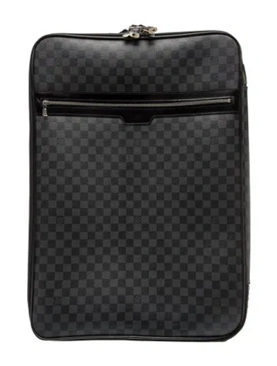 Pre-owned Louis Vuitton 25in Roller Suitcase In Black