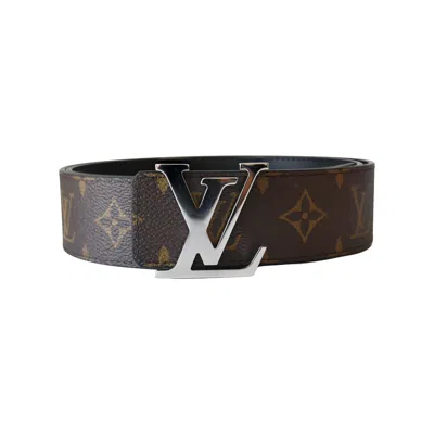 Pre-owned Louis Vuitton 36mm Lv Initiales Reversible Belt Monogram