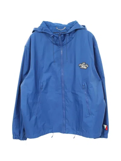 Pre-owned Louis Vuitton 37th 2010s America's Cup Zip-up Hooded Jacket In Blue