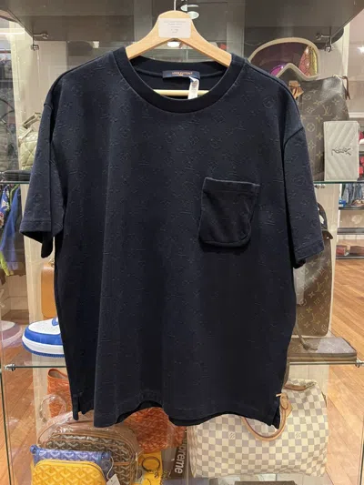 Pre-owned Louis Vuitton 3d Pocket Monogram Shirt In Blue
