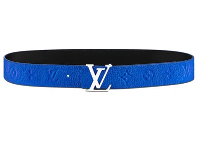 Pre-owned Louis Vuitton 40mm Reversible Belt Lv Initials Taurillon Illusion In Rose