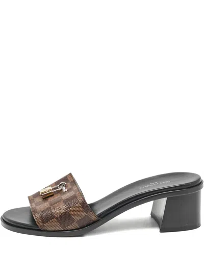 Pre-owned Louis Vuitton 45mm Lock It Sandals