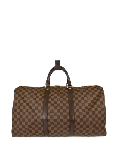 Louis Vuitton 50 Damier Keepall Handbag In Brown