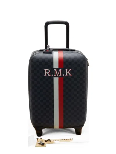 Pre-owned Louis Vuitton 50 Horizon Damier Graphite Suitcase In Grey