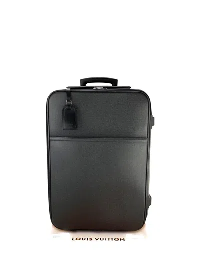 Pre-owned Louis Vuitton 60 Pegase Suitcase In Black