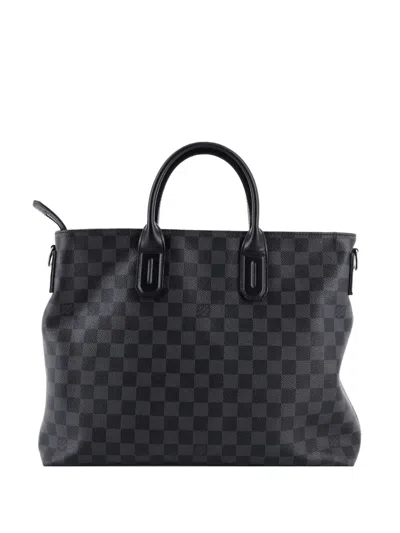 Pre-owned Louis Vuitton 7 Days A Week Handbag Damier Graphite Tote Bag In Gray