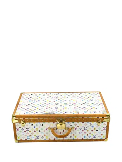 Louis Vuitton 70 Alzer Monogram Multicolor Suitcase In White