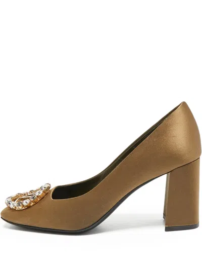 Pre-owned Louis Vuitton 75mm Madeleine Pumps In Brown
