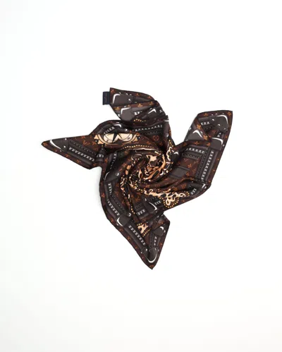 Pre-owned Louis Vuitton 90 Monogram Silk World Scarf In Multi