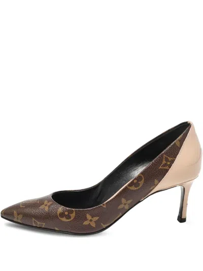 Pre-owned Louis Vuitton 90mm Monogram Pumps