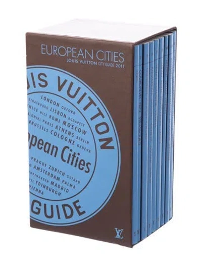 Pre-owned Louis Vuitton 9-piece European Cities Travel Guide Set In Brown