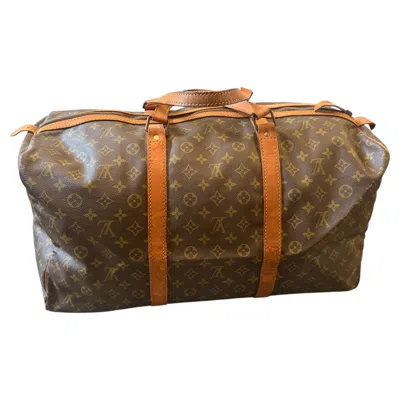 Pre-owned Louis Vuitton A 2000s  Monogram Coated Canvas Boston Sac Souple 55 In Brown