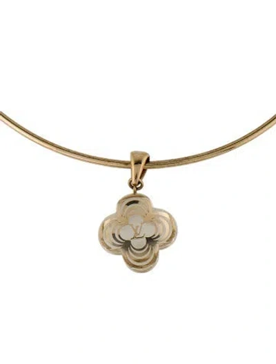 Pre-owned Louis Vuitton A La Folie Pendant Choker Necklace, 14", 14" In Multi