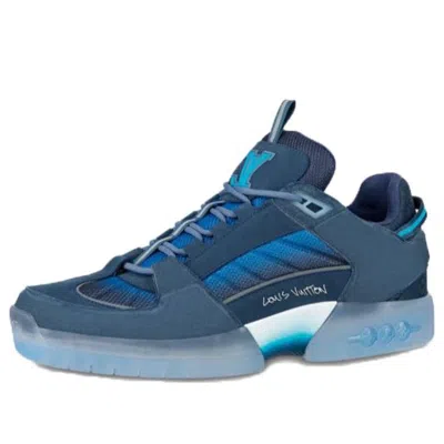 Pre-owned Louis Vuitton A View Sneakers 'deep Blue' In Multi