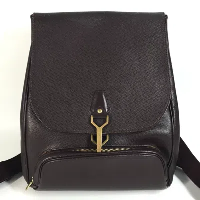 Pre-owned Louis Vuitton Acajou Taiga Leather Backpack () In Brown