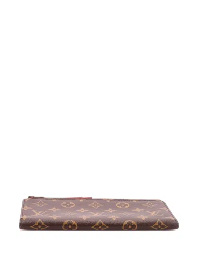 Pre-owned Louis Vuitton Adele Wallet Monogram Canvas Small Wallets In Brown