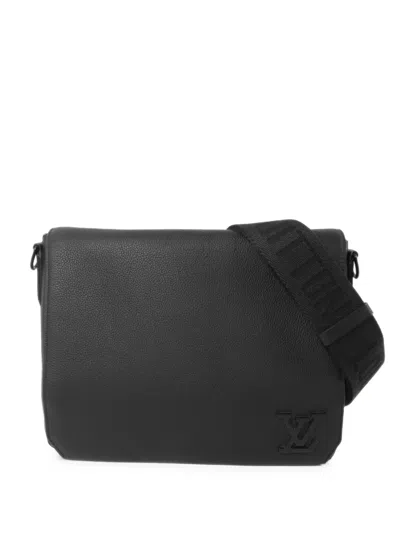 Pre-owned Louis Vuitton Aerogram Takeoff Messenger Bag In Black