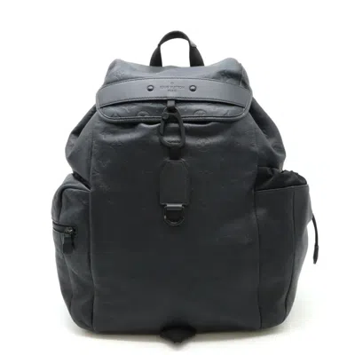 Pre-owned Louis Vuitton Agave Black Monogram Shadow Backpack () In Agave, Black