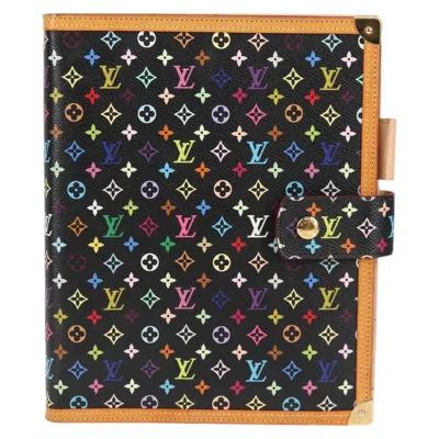 Pre-owned Louis Vuitton Agenda Black Canvas Wallet  ()