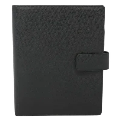 Pre-owned Louis Vuitton Agenda Grey Leather Wallet  () In Gray