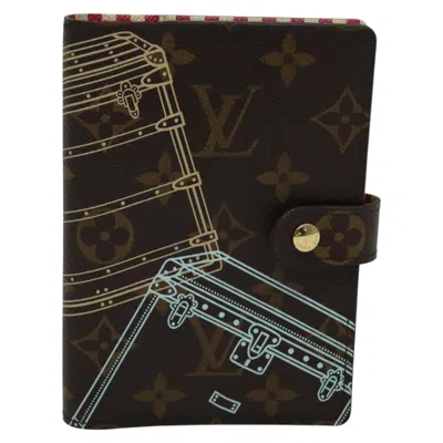 Pre-owned Louis Vuitton Agenda Pm Brown Canvas Wallet  ()