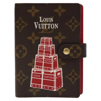 Pre-owned Louis Vuitton Agenda Pm Brown Canvas Wallet  ()