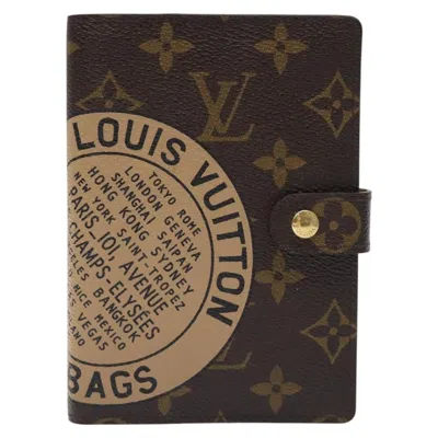 Pre-owned Louis Vuitton Agenda Pm Canvas Wallet () In Brown