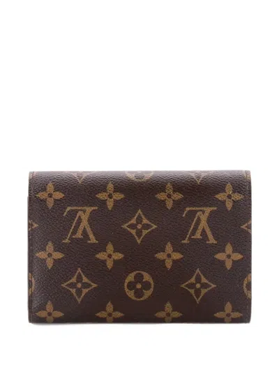 Pre-owned Louis Vuitton Alexandra Wallet Monogram Canvas Small Wallets In Brown