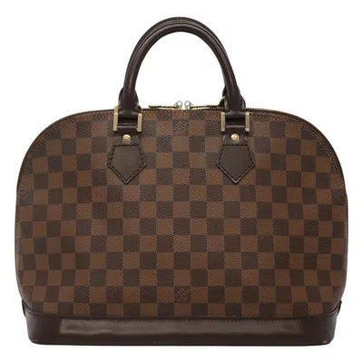 Pre-owned Louis Vuitton Alma Canvas Handbag () In Black
