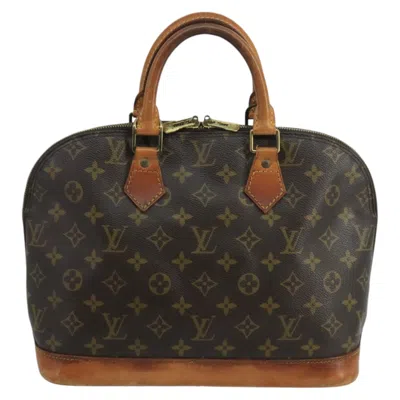Pre-owned Louis Vuitton Alma Canvas Handbag () In Brown