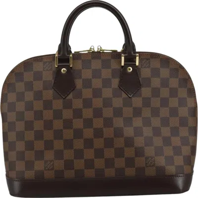 Pre-owned Louis Vuitton Alma Canvas Handbag () In Brown