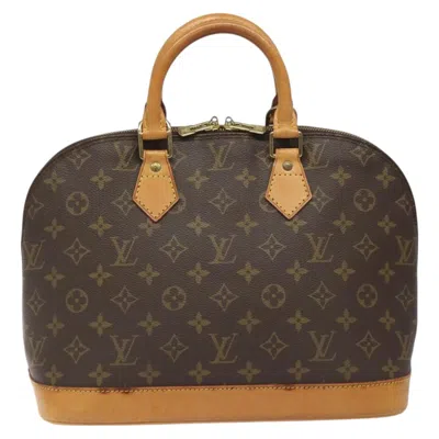 Pre-owned Louis Vuitton Alma Canvas Handbag () In Brown