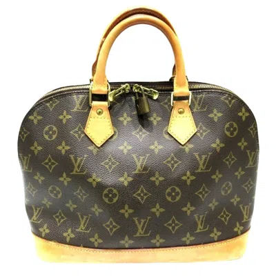 Pre-owned Louis Vuitton Alma Canvas Handbag () In Brown